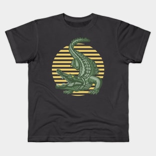 Crocodile Sunset Kids T-Shirt